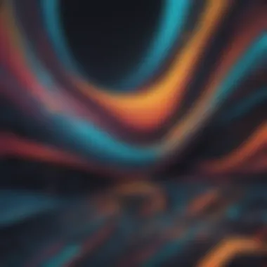 Abstract artistic wallpaper creation