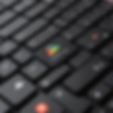 Google Play Icon on Laptop Keyboard