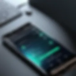 Illustration of remote access interface on an Android device