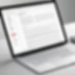 User interface of an online PDF text editor