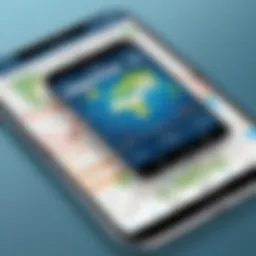 A smartphone displaying a flight tracking app with real-time updates