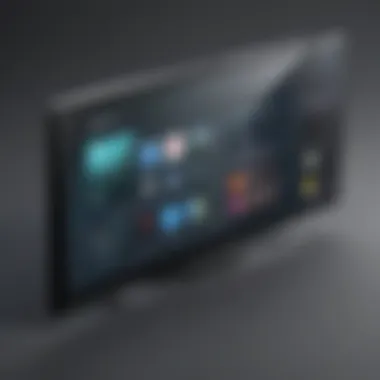 Feature-Rich Interface Visual of Android phone accessing a wide range of features on a TV app