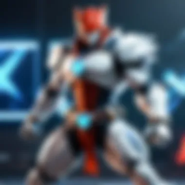 Fierce Battle Stance Dynamic anime character in fierce battle stance