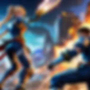 Tactical Gameplay Moment Strategic gameplay moment in anime fighting game