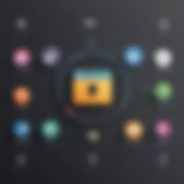Sleek App Deletion Process Illustration of Android App Icons Being Removed