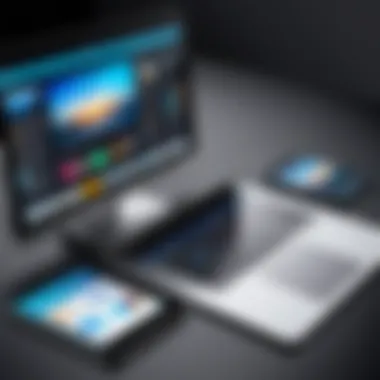 Maximizing Efficiency: Apps for Dual-Screen Workflows Illustration of various apps designed for dual-screen use