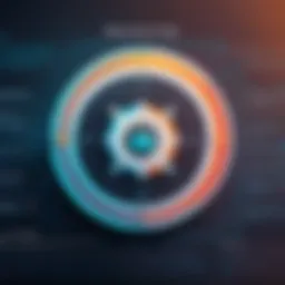 Visual representation of ransomware encryption process