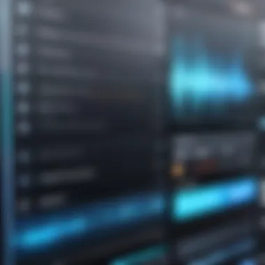 Audio Editing Application Interface Interface of a top sound editing application showcasing audio tracks