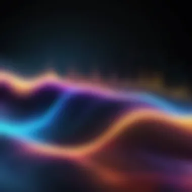 Visualization of sound waves enhancing a video timeline