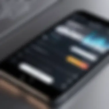 User exploring offline music options on an iPhone