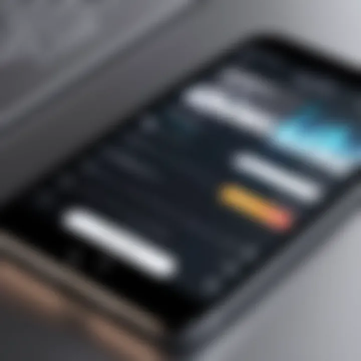 User exploring offline music options on an iPhone