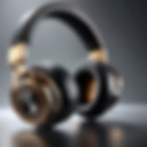 Premium audiophile headphones showcasing luxurious design and craftsmanship