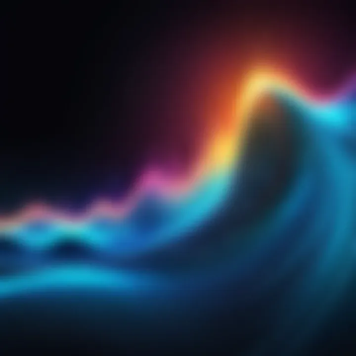 Sound wave visualization for audio enhancement