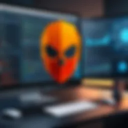 Visual representation of malware threats