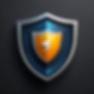 Secure Shield Icon Secure shield icon for online privacy
