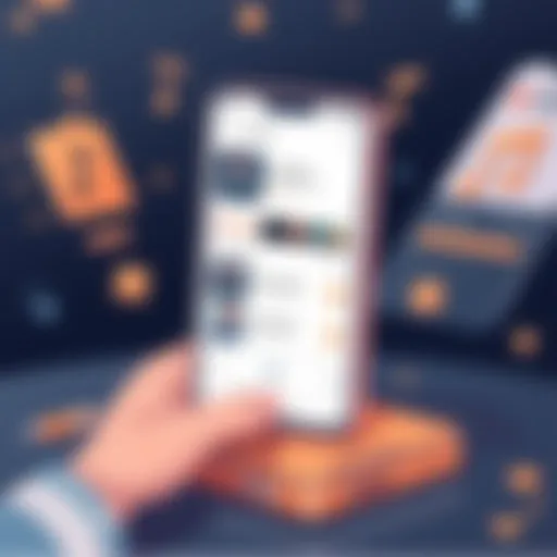 Interactive Music Playlist Interface A visually engaging interface of a music playlist app showcasing featured playlists and recommendations.