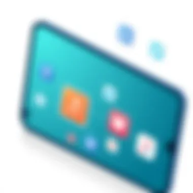 A seamless integration of a music playlist app with social media platforms, highlighting sharing features.