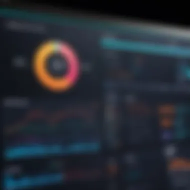 Performance Metrics of VPN Applications Performance metrics displayed on a screen with VPN usage