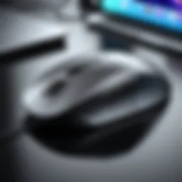 Ergonomic Bluetooth mouse designed for iPad Pro use