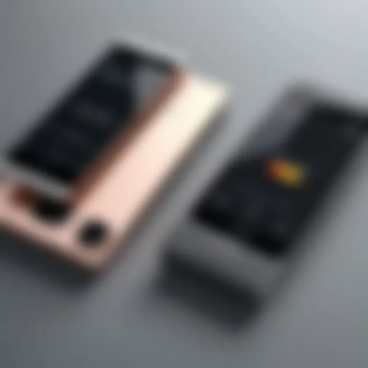 Comparison chart of features between budget flip phones and modern smartphones.