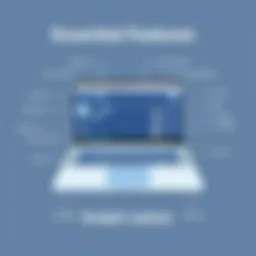 A sleek budget laptop showcasing essential features and design