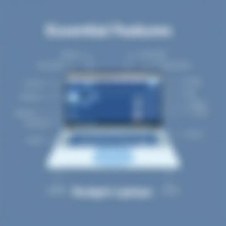 A sleek budget laptop showcasing essential features and design