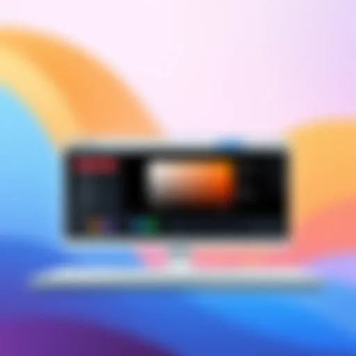 Filmora interface showcasing background color tools