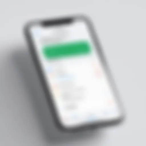 Voicemail settings on iPhone home screen