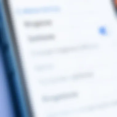 iPhone Ringtone Options in Settings iPhone settings menu showcasing ringtone options