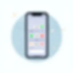 A smartphone displaying various phone number apps on the screen