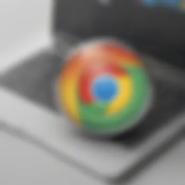 Illustration of Chrome browser integrated with device