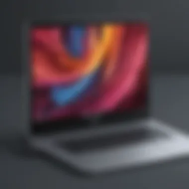 Colorful Clarity: Chromebook Display Chromebook screen displaying vibrant colors