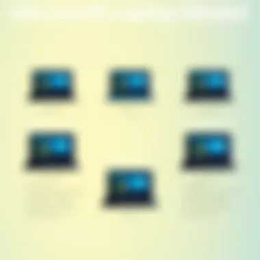 Comparison chart of Microsoft laptop models