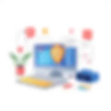 Illustration highlighting security measures in autofill services