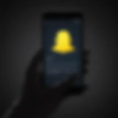 Blocking Silhouette on Snapchat Illustration of person blocking a silhouette figure