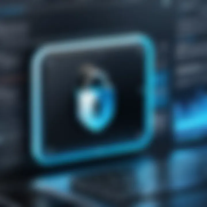A visual representation of data security features in storage apps