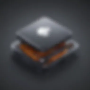 Symbolizing iPhone Storage Optimization Optimizing iPhone storage symbol