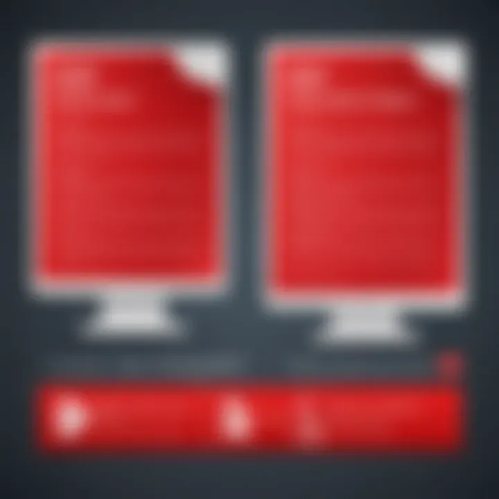 Comparison chart of Adobe Reader and alternative PDF software