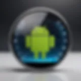 A secure Android device displaying encrypted photo storage