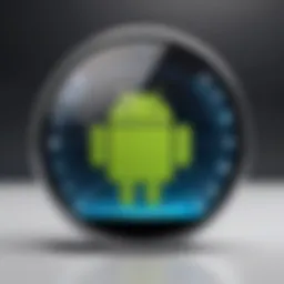 A secure Android device displaying encrypted photo storage
