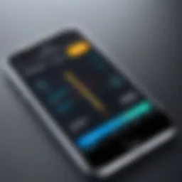 Built-in measuring app interface on iPhone
