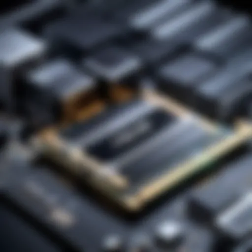 Detail of RAM modules compatible with ASUS systems