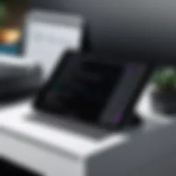 iPad Pro with printer setup screen