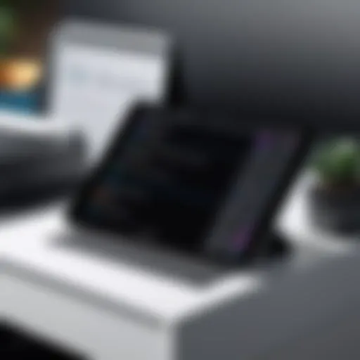 iPad Pro with printer setup screen
