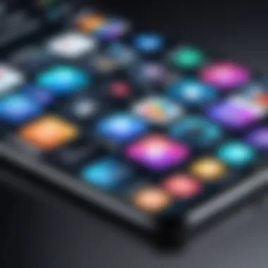 Diverse Video Editing Applications on Mobile An array of video editing apps displayed on a mobile device
