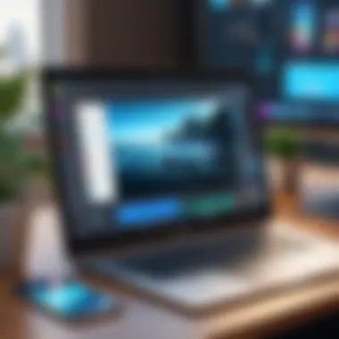 Intuitive User Interface of a Leading Video Creation App A user interface showcasing editing features of a popular video app