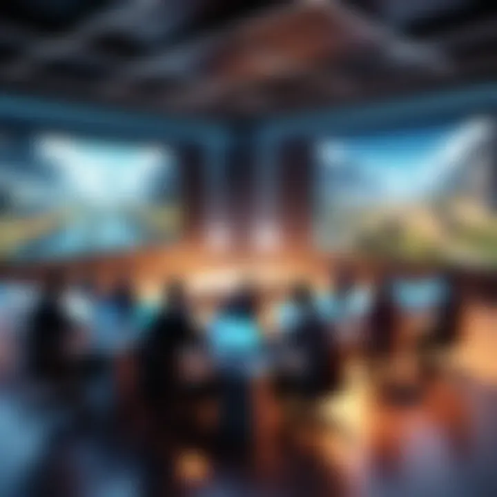 An engaging multiplayer game scene with players collaborating and strategizing.