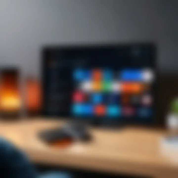 A tablet displaying Fire TV settings for screen mirroring.