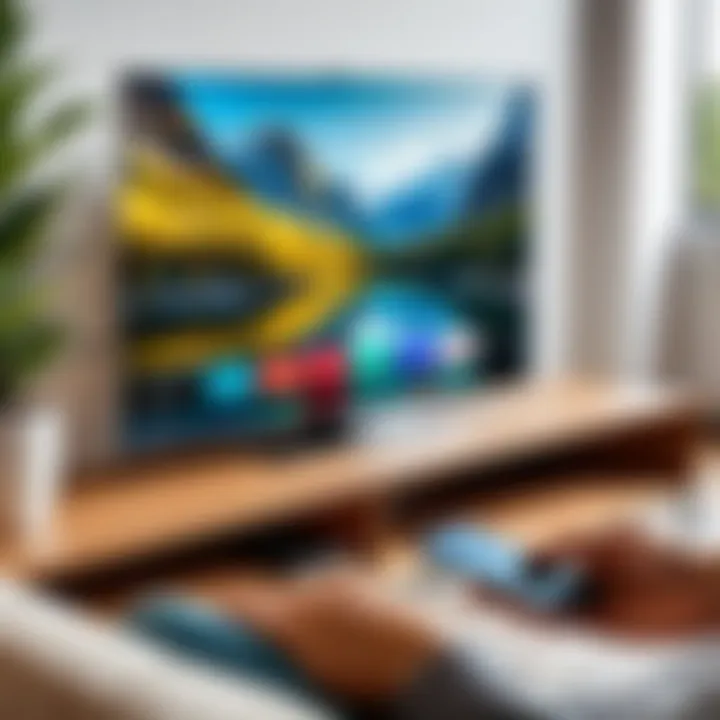 Mobile device mirroring content to a television