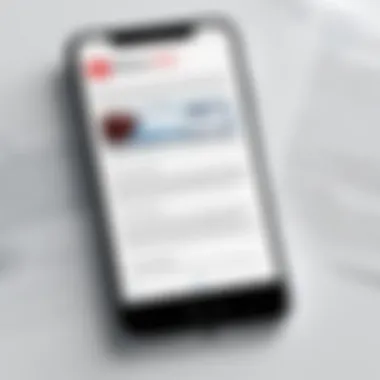 Visual guide of completed PDF document on iPhone